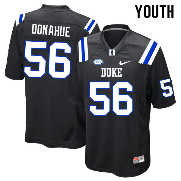 Youth #56 Casey Donahue Duke Blue Devils College Football Jerseys Sale-Black